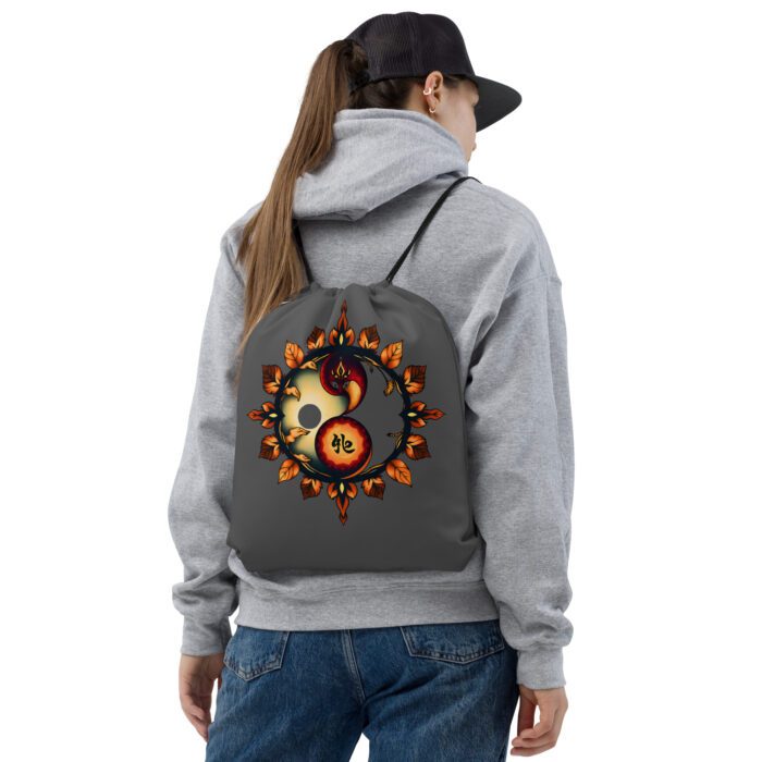 Yin Yang Designer Drawstring bag
