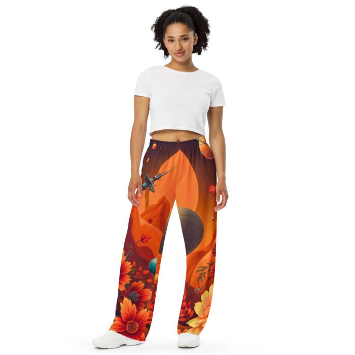 Kator All-over print unisex wide-leg pants