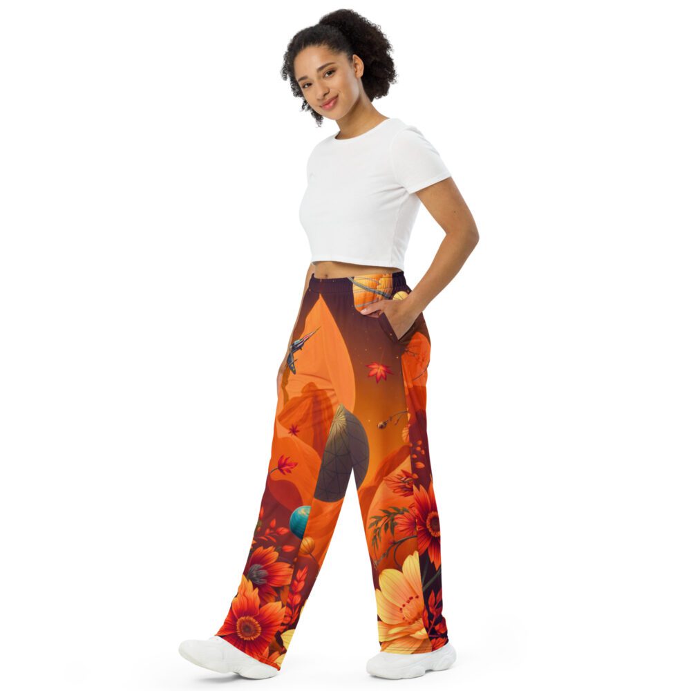 Kator All-over print unisex wide-leg pants - Image 2