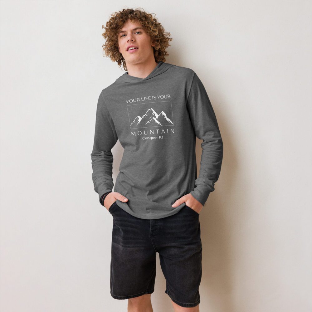 Life Is Your Mountain Hooded long-sleeve tee - Image 4