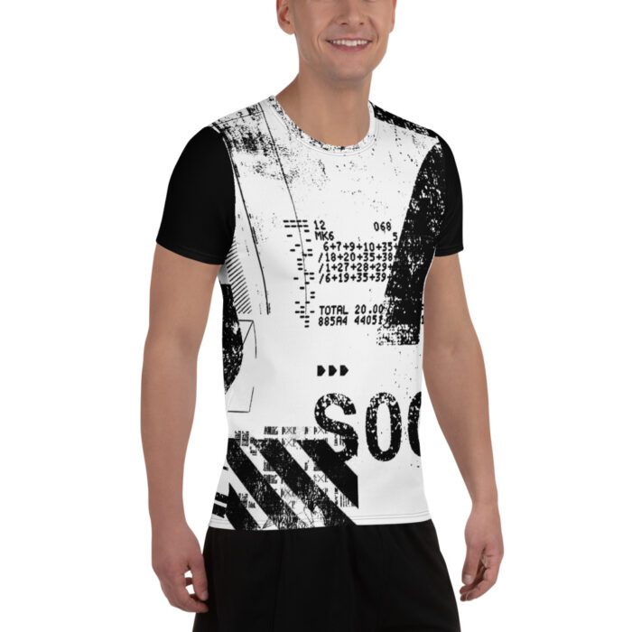 Skelleton Men's athletic t-shirt
