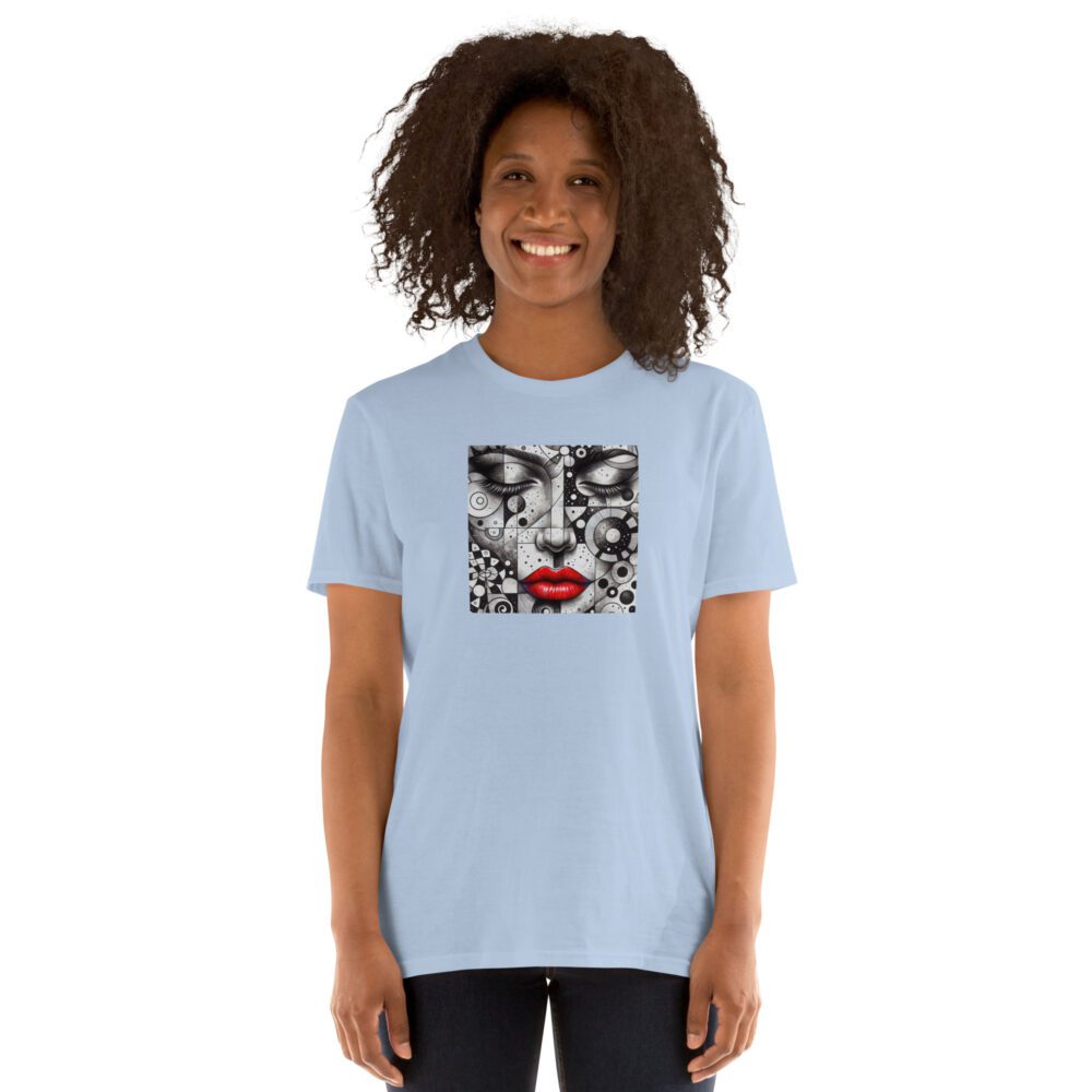 Faces Short-Sleeve Unisex T-Shirt 001 - Image 2