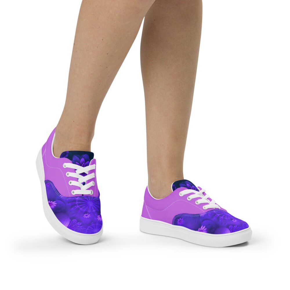 Purple Place Women’s Lace-up Canvas Shoes