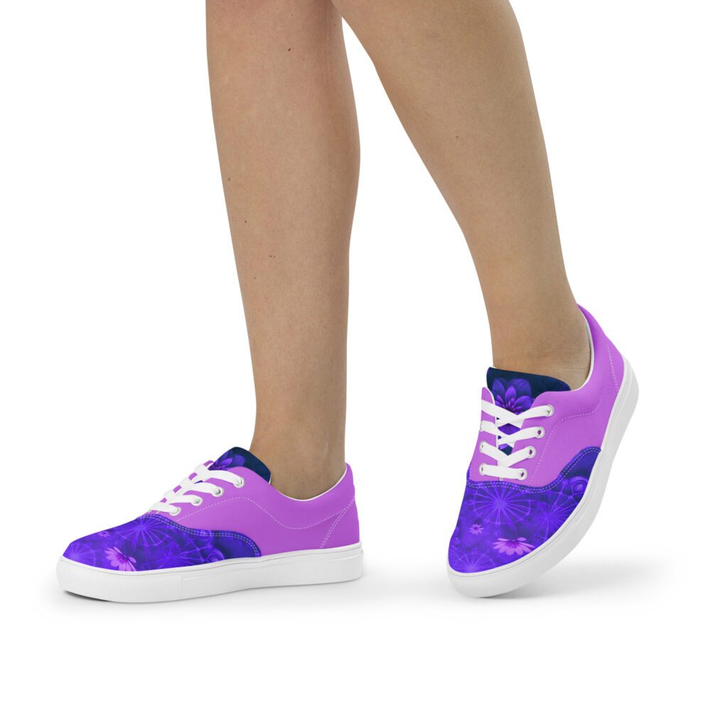 Purple Place Women’s Lace-up Canvas Shoes - Image 3